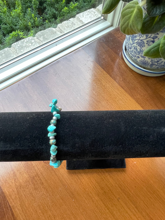 Blue turquoise bracelet