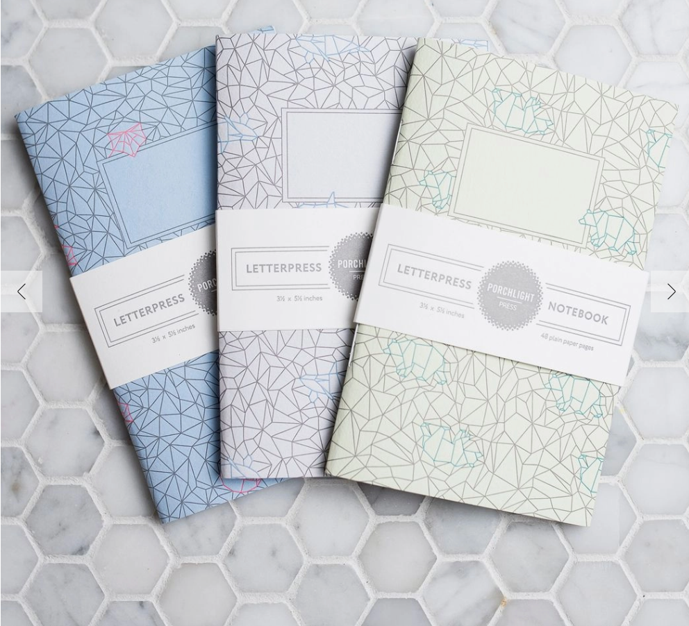 Bear, Fox, Orca mini notebook trio