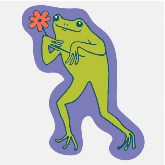 Daisy Frog sticker