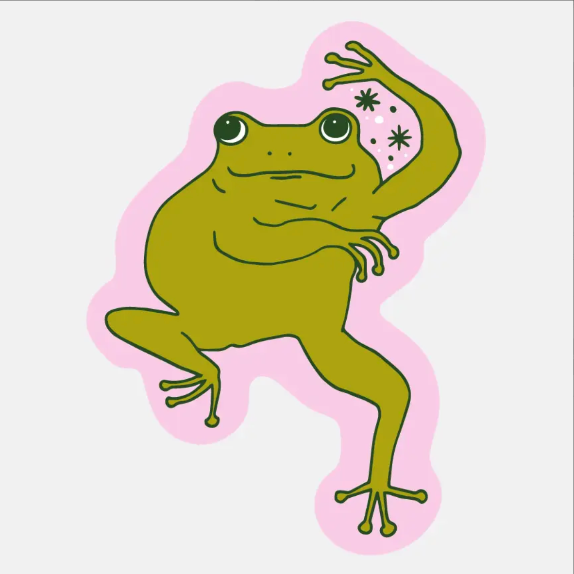 Dancing Frog sticker