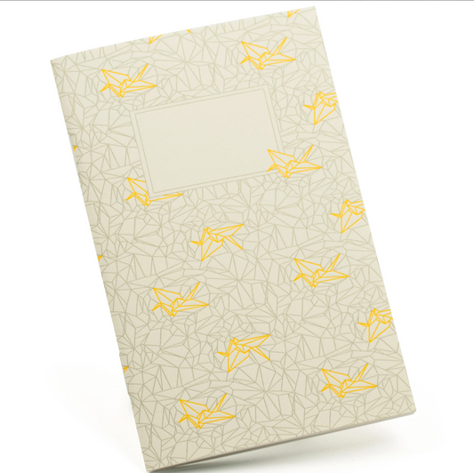 Origami Crane mini notebook