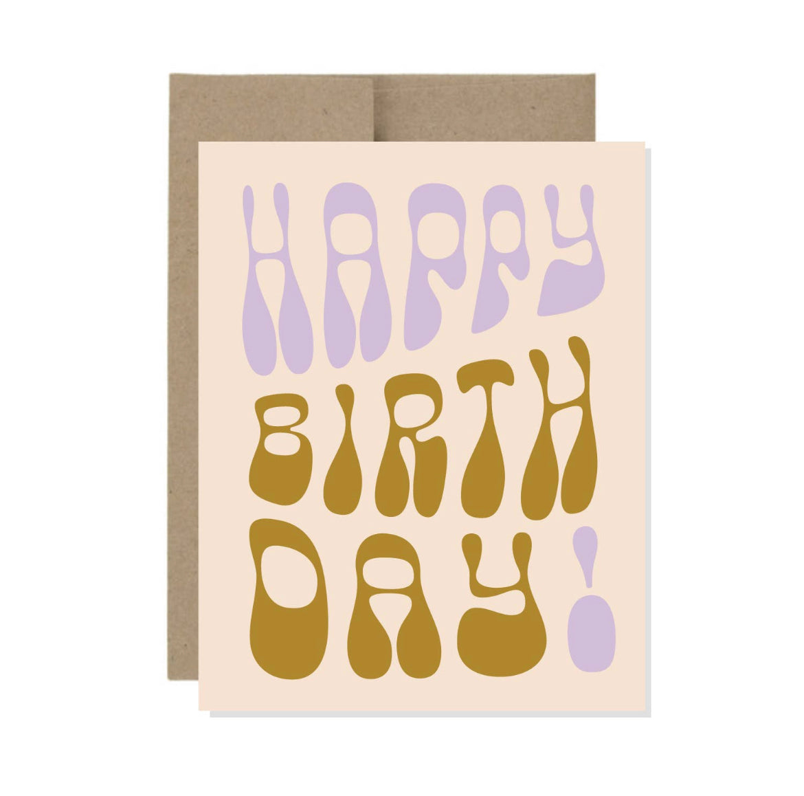 Bubble Letter Birthday Card